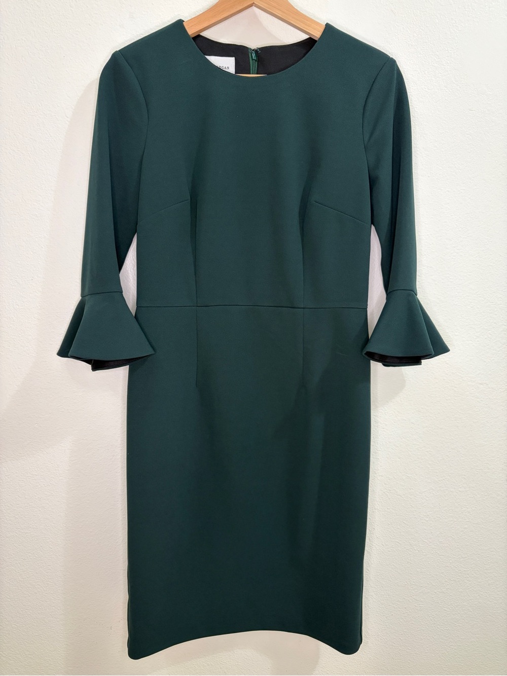 Donna Morgan Kendall Midi Sheath Dress -  Emerald Green